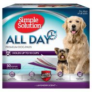 Simple Solution Training Pads for Dogs, All Day Premium, Lavender, 23x24 Inch, 50 Count