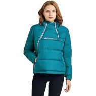 Orolay Women’s Short Down Jacket Puffer Coat Stand Collar with Gloves