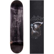 Cal 7 Black Skateboard Deck with Graphic Grip Tape 7.75, 8, 8.25, and 8.5 Inch Maple Board for Skating