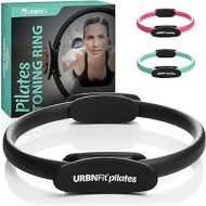 URBNFit Pilates Ring - 12 Magic Circle w/Dual Grip, Foam Pads for Inner Thigh Workout, Toning, Fitness & Pelvic Floor Exercise - Yoga Rings w/Bonus Exercise Guide