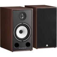 Triangle Borea BR03 Hi-Fi Bookshelf Speakers Pair for Home Theater Systems and Music, 100 W Power Handling, High Efficiency (Walnut)
