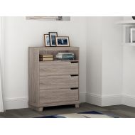 Home Star Homestar EB109185SN Waterloo Chest with 3 Drawers 15.91 x 30.49 x 40.16 Sonoma