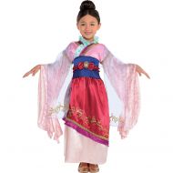 SUIT YOURSELF Suit Yourself Mulan Costume Classic for Girls, Includes a Detailed Dress, an Attached Belt, and a Sash