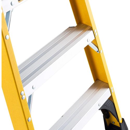  DeWalt 8-Foot Fiberglass Step Ladder, 375-Pounds Load Capacity, Type IAA, Manufacturer Tested To 500-Pounds, DXL3810-08