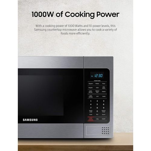 삼성 [아마존베스트]Samsung Electronics Samsung MG11H2020CT 1.1 cu. ft. Countertop Grill Microwave Oven with Ceramic Enamel Interior, Black