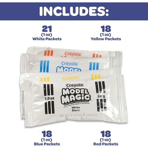  Crayola Model Magic, School Supplies Classpack, Modeling Clay Alternative, 1 oz, Packs, 75 Count