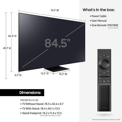 삼성 85인치 삼성전자 QN800A시리즈 Neo(네오) QLED 8K UHD 스마트 LED 티비 2021년형(QN85QN800AFXZA)