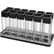 Normcore 12 Tubes Coffee Bean Cellar, Single Dose Coffee Bean Storage Tubes, 12 Pcs Single Dose Coffee Bean Vaults With Acrylic Display Stand and Funnel, Capacity 25-28g