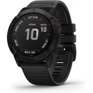 Amazon Renewed Garmin Fenix 6X Sapphire, Premium Multisport GPS Watch, Features Mapping, Music, Grade-Adjusted Pace Guidance and Pulse Ox Sensors, Dark Gray with Black Band (Renewed)