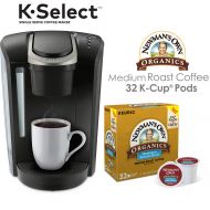 Keurig K-Select Single Serve K-Cup Pod Coffee Maker & Newmans Own Special Blend, 32 Count