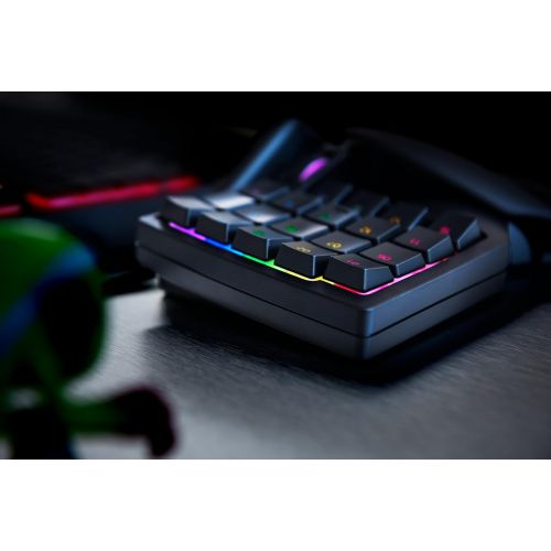 레이저 Razer Tartarus v2 Gaming Keypad: Mecha-Membrane Key Switches - 32 Programmable Keys - Customizable Chroma RGB Lighting - Programmable Macros - Classic Black