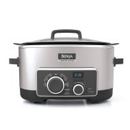 Ninja Multi-Cooker with 4-in-1 Stove Top, Oven, Steam & Slow Cooker Options, 6-Quart Nonstick Pot, and Steaming/Roasting Rack (MC950ZSS), Stainless (Certified Refurbished)