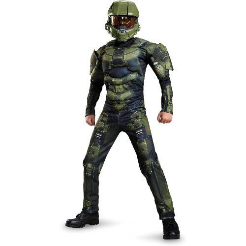  Disguise Master Chief Classic Muscle Costume, Medium (7-8)