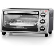 Black+Decker TO1313SBD Toaster Oven, 15.47 Inch, silver