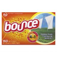 Procter And Gamble Bounce 80168CT Fabric Softener Dryer Sheets, Box of 160 Sheets (Case of 6 Boxes)