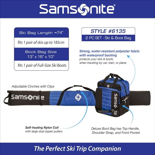 쌤소나이트 Samsonite Deluxe Ski and Boot Bag /2PC Set