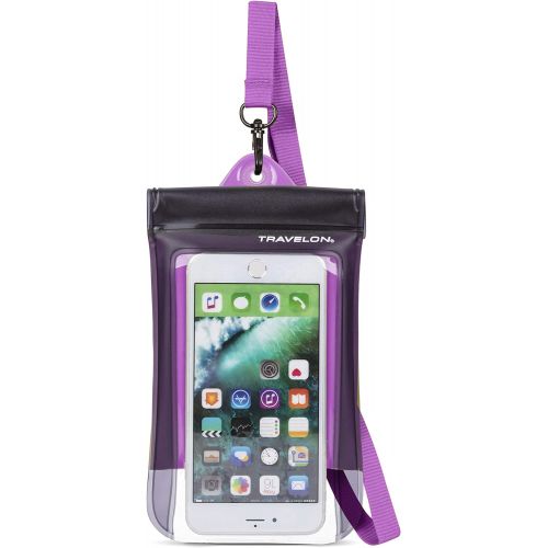  Travelon Floating Waterproof Smart Phone/Digital Camera Pouch, Purple
