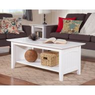 Atlantic Furniture AH15302 Nantucket Coffee Table White
