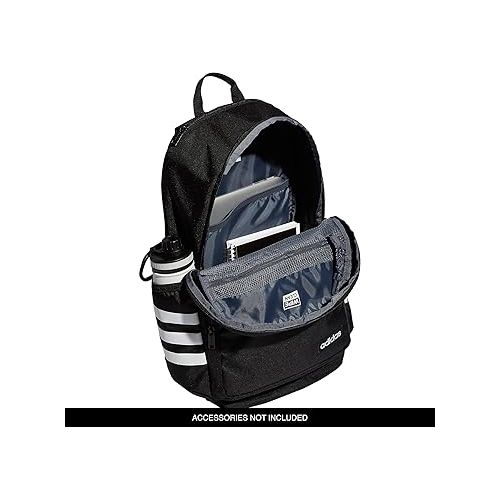 아디다스 adidas Classic 3S 4 Backpack, Black/White, One Size