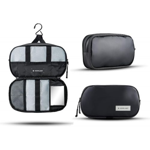  HEIMPLANET Original HPT Carry Essentials - DOPP KIT Hanging or standing travel toiletry bag PVC-Free wash bag made from waterproof Dyecoshell Supports 1% for The Planet (Better Hal