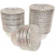 [아마존베스트]AxeSickle 4 oz Disposable Baking Cups Tin Foil Pans Cups 120 mL Aluminum Foil Cupcake Bowl Pans for Baking, Roasting, 150Pcs.