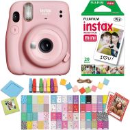 Fujifilm Instax Mini 11 Blush Pink Instant Camera with Twin Pack Instant Film, Ritz Gear Frame Stickers a nd Ritz Gear Hanging Frames