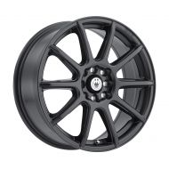 Konig CONTROL Matte Black Wheel with Painted Finish (15 x 6.5 inches /4 x 100 mm, 40 mm Offset)