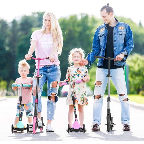  Hiboy Scooter for Adults, Kids, Teens, Durable Large Wheel, Shock Suspension, and Premium ABEC 9 Bearings, Scooters for Kids 8 Years and up