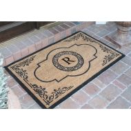 A1 Home Collections PT4007R First Impression Hand Crafted Abrilina Entry Monogrammed Doormat, Double, 30 L x 48 W