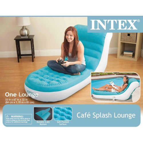 인텍스 Intex Splash Inflatable Lounge, 33 X 67 X 32