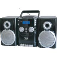 [아마존베스트]NAXA Electronics NPB-426 Portable CD Player with AM/FM Stereo Radio, Cassette Player/Recorder and Twin Detachable Speakers