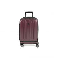 DELSEY Paris Luggage Helium Titanium International Carry On Expandable Trolley-19 Front Pocket Hard Case Spinner Suitcase, Graphite, One Size