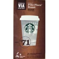 Starbucks Via Ready Brew Pike Place Roast Medium Instant Coffee 8 Packets (Pack of 2)