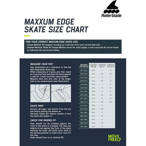 롤러블레이드 Rollerblade Maxxum Edge 125 3WD Unisex Adult Fitness Inline Skate, Metallic Grey and Lime, Premium Inline Skates