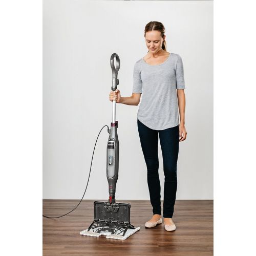 [아마존베스트]Shark Genius Hard Floor Cleaning System Pocket (S5003D) Steam Mop, Burgundy/Gray
