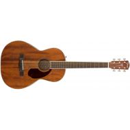 Fender Paramount Series PM-2 Standard All-Mahogany Parlor Acoustic Guitar Natural