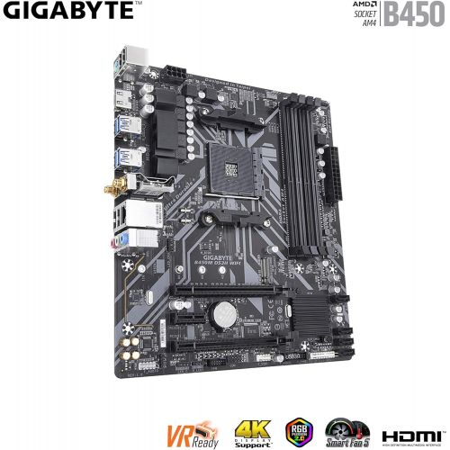 기가바이트 GIGABYTE B450M DS3H WiFi-Y1 (AM4//AMD/B450/mATX/SATA 6GB/s/USB 3.1/HDMI/Wifi/DDR4/Motherboard)