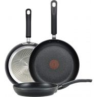T-fal E938S3 Professional Total Nonstick Thermo-Spot Heat Indicator Fry Pan Cookware Set, 3-Piece, 8-Inch 10.5-Inch and 12.5-Inch, Black