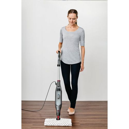  [아마존베스트]Shark Genius Hard Floor Cleaning System Pocket (S5003D) Steam Mop, Burgundy/Gray