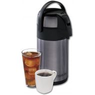 [아마존베스트]Proctor-Silex Thermal Airpot Hot Coffee/Cold Beverage Dispenser, Vacuum Insulated, Compact and Portable, 2.5 Liter, Stainless Steel