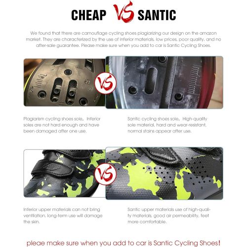  [아마존베스트]Santic Cycling Shoes Road Bike Shoes Spin Shoes with Buckle
