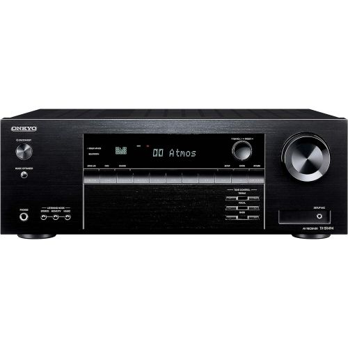 온쿄 [아마존베스트]Onkyo TX-SR494 AV Receiver with 4K Ultra HD | Dolby Atmos | DTS: X | Hi-Res Audio (2019 Model) (Used)