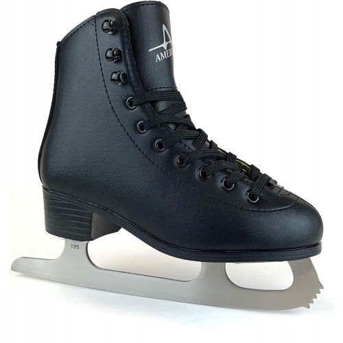  American Athletic Shoe Boys Tricot Lined Figure Skates