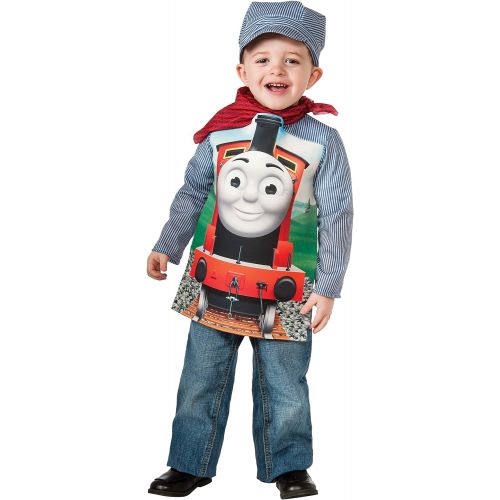  Rubies Thomas and Friends: Deluxe James The Red Engine and Engineer Costume, Child Small