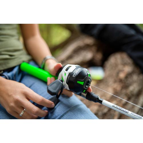 Zebco Roam Telescopic Fishing Rod and Spinning or Spincast Fishing Reel Combo, Durable 6-Foot Fiberglass Rod with ComfortGrip Handle, Pre-spooled with Zebco Cajun Fishing Line