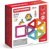 Magformers Basic Set (14-pieces) Magnetic Building Blocks, Educational Magnetic Tiles Kit , Magnetic Construction STEM Toy Set