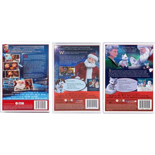  [아마존베스트]The Elf on the Shelf Animated DVD Movie Complete Pack: Santas Reindeer Rescue, Santas St. Bernards Save Christmas, A Fox Cubs Tale, an Elfs Story & Joy Bag