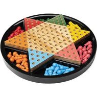 Spin Master Games Legacy Deluxe Chinese Checkers, Classic Original Game Set Includes Solid Wood Board with Storage, for Kids and Adults Ages 8 and up