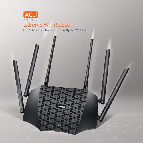  Tenda AC1200 Dual Band WiFi Router, High Speed Wireless Internet Router with Smart App, MU-MIMO for Home (AC6)