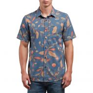 Volcom Mens Broha Short Sleeve Button Up Hawaiian Shirt